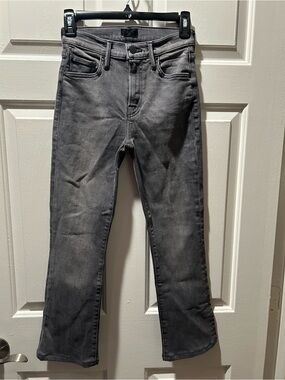 MOTHER The Outsider Flood High Waist Ankle Boot Cut Jeans in Just One More Sz 24